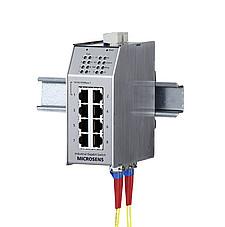 Gigabit Ethernet Switch for Industrial Fibre Ring with PoE Gigabit Ethernet Switch for Industrial Fibre Ring with PoE
