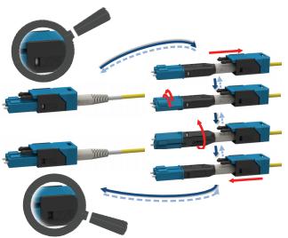 LC Uniboot Connector Intelli-Cross Series