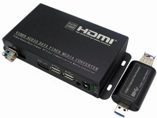 USB3.0 To KVM Over Fibre Extender